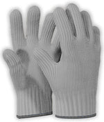 Load image into Gallery viewer, 1 Pair Grey Heat Resistant Gloves Oven Gloves Heat Resistant With Fingers Oven Mitts Kitchen Pot Holders Cotton Gloves Kitchen Gloves Double Oven Mitt Set Oven Gloves With Fingers (Grey, 2pcs)
