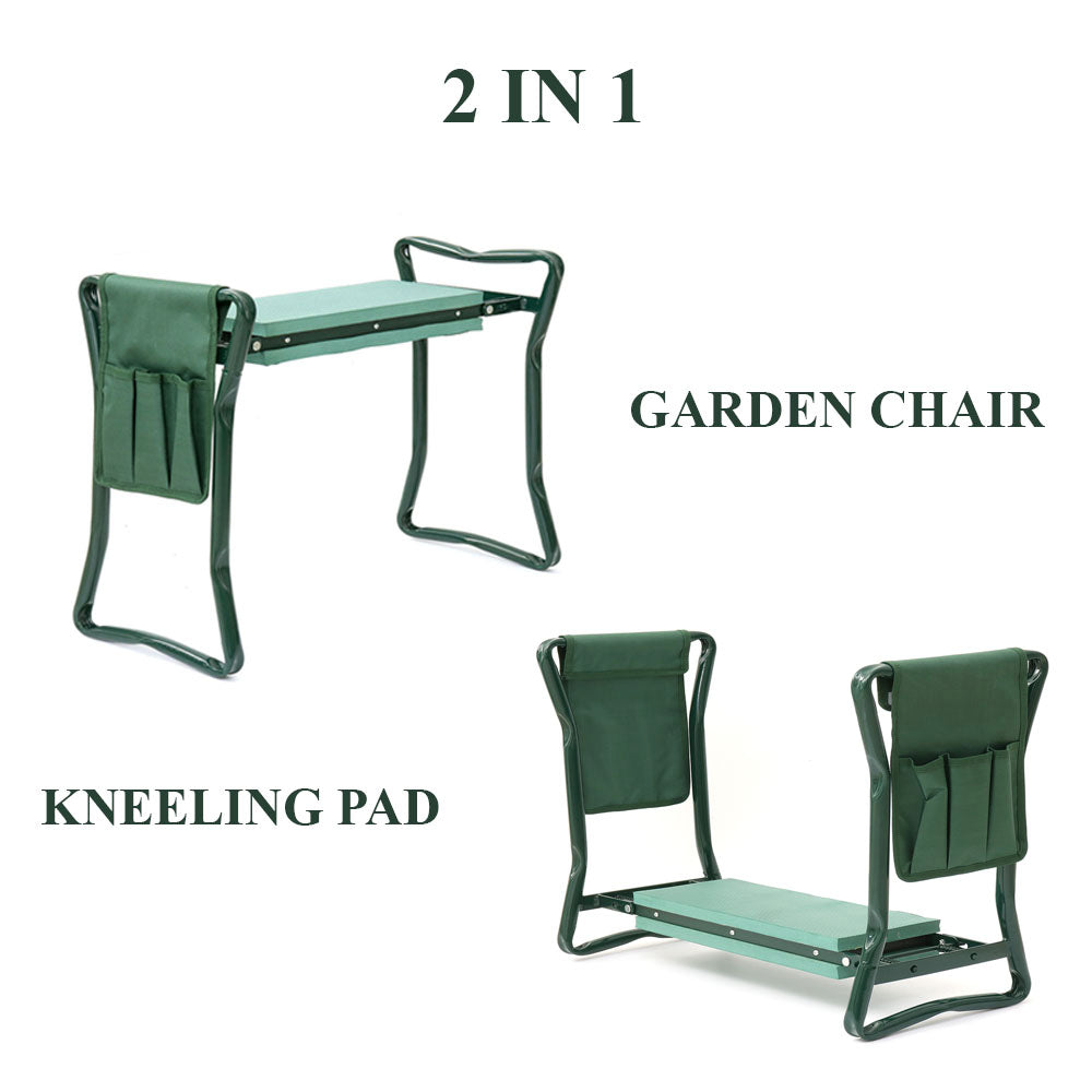 Garden Seat Kneeler With Pad Gardeners Seat Kneeler And Seat 2 in 1 Gifts For The Gardener Foldable Garden Kneeler And Seat Foldable Tool Bag Gardeners Supply