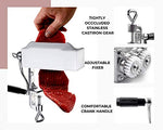 Load image into Gallery viewer, Commercial Meat Tenderizer Tool Meat Grinder - Restaurant Home Cuber - Heavy Duty Steak Kitchen Tool Pork Beef Chicken Flatten Tender - Clamp-on Rolling Meat Tenderizer Machine Silver Durable Aluminum
