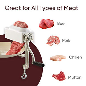 Commercial Meat Tenderizer Cuber Heavy Duty Steak Flatten Tool Meat Tenderizer Tool Meat Grinder Attachment Clamp-on Meat Tenderizer Rolling Meat Tenderizer