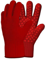 Load image into Gallery viewer, Heat Resistant Gloves Oven Gloves Heat Resistant Red BBQ Gloves For Grilling Gloves Cooking Heat Resistant Gloves Kitchen Heat Gloves High Temp Grill Gloves with Silicone (Meta-Aramid, 1 pair)
