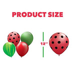 Load image into Gallery viewer, 24 pcs Watermelon Balloons in One In A Melon High Chair Banner Themed Decorations Summer Decoration on Watermelon Balloons 1st Birthday 4 Color Watermelon Ballons 1st Birthday Red Balloons Party Supplies Watermelon
