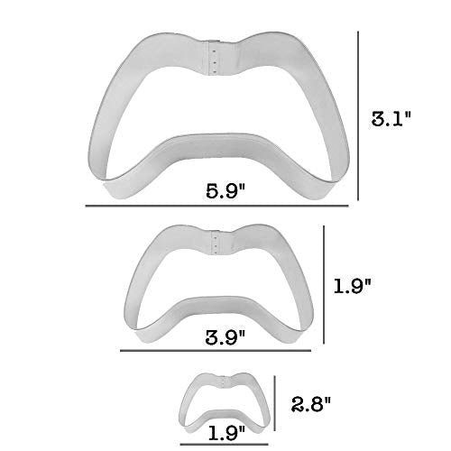Game Controller Cookie Cutter Stainless Steel 2" Biscuit Mould for DIY Baking Cake Cookies Fondant Sugarcraft Pastry Bakeware Biscuit Craft Clay Mould Decoration 2 pcs