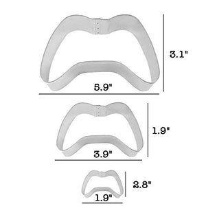 Game Controller Cookie Cutter Stainless Steel 2" Biscuit Mould for DIY Baking Cake Cookies Fondant Sugarcraft Pastry Bakeware Biscuit Craft Clay Mould Decoration 2 pcs