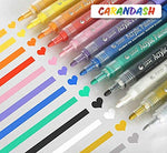 Load image into Gallery viewer, ACRYLIC PAINT MARKERS SET OF 12 Paint Pens markers for Glass permanent - Plastic - Rock Painting - Porcelain - Ceramic - Fabric - Enamel pen - Canvas - School craft - Paint supplies for artists
