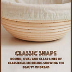 Load image into Gallery viewer, Killer&#39;s Instinct Outdoors 9&quot; Inch Bread Banneton Proofing Basket Round Natural Rattan Proofing Baskets Premium Round Bread Making Tool for Professional Home Bakers Artisan Bread Dough
