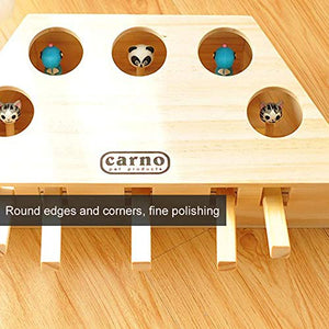 Killer's Instinct Outdoors Cat Funny Toys Interactive Wooden Solid Whack A Mole Mouse Game Puzzle Toy