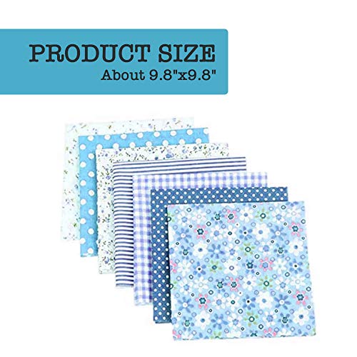 50pcs 10 x 10 inches Cotton Fabric Bundle Squares for Quilting