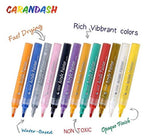 Load image into Gallery viewer, ACRYLIC PAINT MARKERS SET OF 12 Paint Pens markers for Glass permanent - Plastic - Rock Painting - Porcelain - Ceramic - Fabric - Enamel pen - Canvas - School craft - Paint supplies for artists
