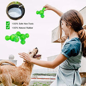 Killer's Instinct Outdoors Interactive Dog Treat Ball Toys, IQ Treat Dog Chew Toys 3 Holes Food Dispensing Puzzle Toys Natural Rubber Bite Resistant Pets Toys for Small and Medium Dogs