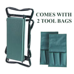 Load image into Gallery viewer, Garden Seat Kneeler With Pad Gardeners Seat Kneeler And Seat 2 in 1 Gifts For The Gardener Foldable Garden Kneeler And Seat Foldable Tool Bag Gardeners Supply
