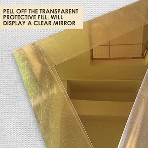 Flexible Mirror Sheets Self Adhesive  Decorative Mirrors Adhesive - Mirror  Glass - Aliexpress
