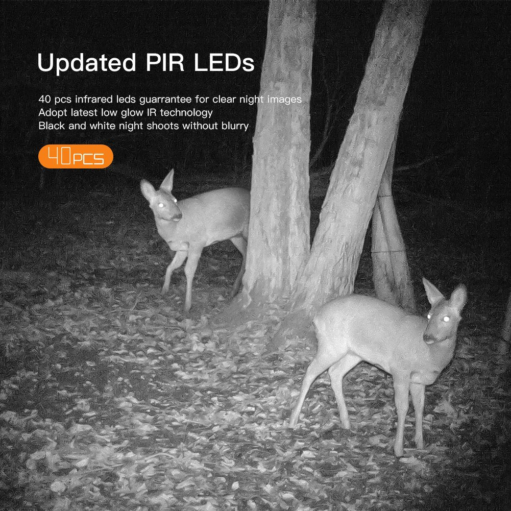 Copy of APEMAN Trail Camera 20MP 1080P Hunting Camera 40PCs IR LEDs Game Camera for Crisp Night Shot & Vision up to 65ft IP66 Waterproof Design Wildlife Camera for Wildlife Hunting and Home Security - Wholesale