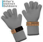 Load image into Gallery viewer, Heat Resistant Oven Gloves with Fingers -1 Pair Grey Kitchen Oven Mitt Set - Pot Holders Cotton Gloves - Double Oven Kitchen Gloves
