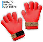 Load image into Gallery viewer, Killer&#39;s Instinct Outdoors 2 Pairs Heat Resistant Gloves Oven Gloves Heat Resistant with Fingers Red Oven Mitts Kitchen Pot Holders Cotton Gloves Red Kitchen Gloves Double Oven Mitt Set (2 sets,4 pcs)
