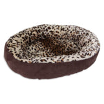 Load image into Gallery viewer, Aspen Pet Round Animal Print Pet Bed for Small Dogs and Cats 18-inch by 18-inch
