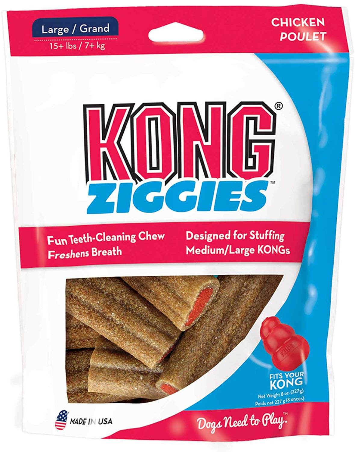 Copy of KONG Ziggies Teeth Cleaning Dog Treats Chicken