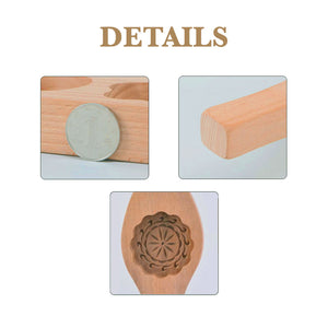 Killer's Instinct Outdoors Carved Round Wooden Mould Press, Middle Eastern Cookie & Cake Mold 2-1/2" Diameter, 1/2" Depth (Standard version) Product Name