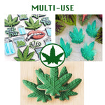 Load image into Gallery viewer, Marijuana Leaf Plant Cookie Cutter 4&quot; Smoke Pot Joint Leaf Bud Cannabis Cookie Cutter
